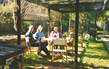 Lunch under the pergola